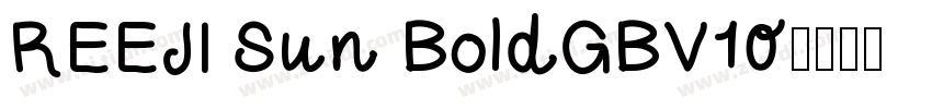 REEJI Sun BoldGBV10字体转换
